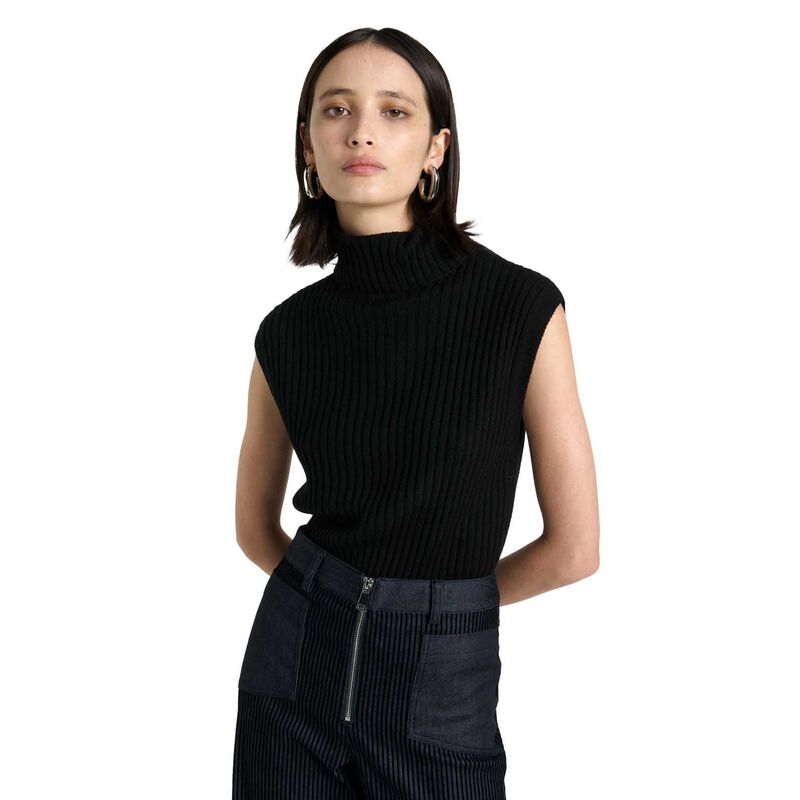 Cue Merino Roll Neck Tank image number 0